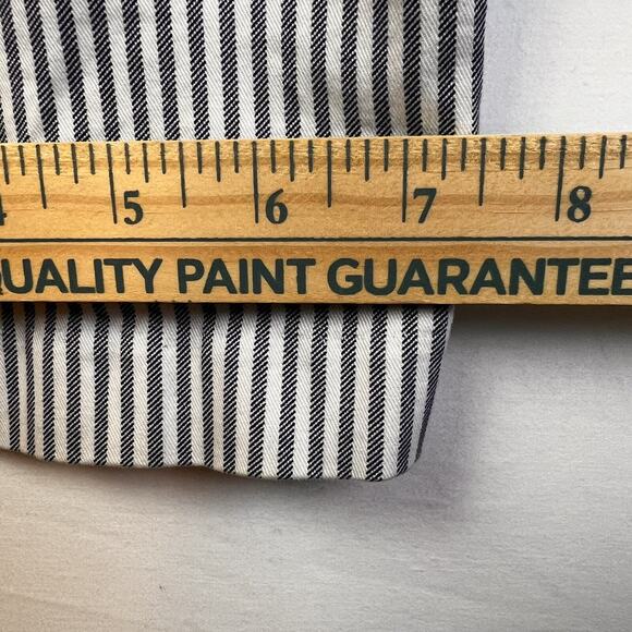 Old Navy Pixie Pants Women's 22 Long Black White Stripe Casual Work - Picture 8 of 11